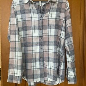 Kuhl Flannel Plaid Button-Up Shirt
